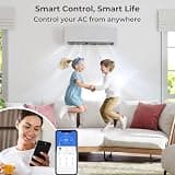 SIMOE Dual Zone 18,000 BTU (7K/12K) Mini Split Air Conditioner Heat Pump System