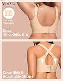 Vertvie Women's Jelly Soft Wireless Plus Size Minimizer Push Up Bra for Everyday Wear