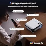 HAPPRUN Official Licensed Google TV 4K UHD Smart Projector