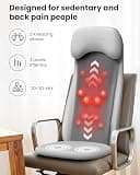 Comfier 2D/3D Shiatsu Ergonomic Massage Pad with Flexible Spinal Nodes