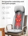 Comfier 2D/3D Shiatsu Ergonomic Massage Pad with Flexible Spinal Nodes