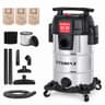 ECOMAX Ultra-Quiet 8-Gallon Stainless Steel Wet/Dry Shop Vac, 4 Peak HP