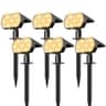 NYMPHY IP68 Waterproof 56-LED Solar Powered Garden Yard Spot Lights (6-Pack)