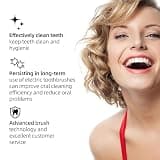 Rechargeable Sonic Electric Toothbrush Set with 10 Brush Heads and Case