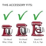 KitchenAid KSMPSA Stainless Steel Pasta Roller Attachment for Stand Mixers