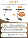 Vekkia 96 LED Rechargeable Folding Music Stand Light with 3 Color Temperatures