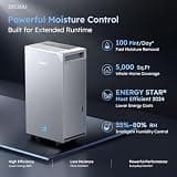 DECIUU 100-Pint Energy Star Dehumidifier with 16.4ft Vertical Pump Drainage
