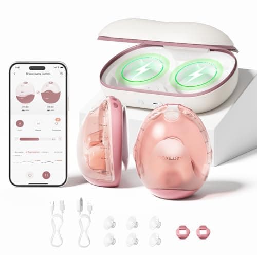 Momcozy Air 1 Ultra-Slim Hands-Free Wearable Breast Pump with Smart Control