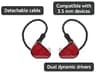 TRUTHEAR x Crinacle Zero: RED Dual Dynamic Driver Wired Gaming In-Ear Monitors