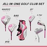 Precise M5 Women's Complete Titanium Golf Club Set with Dual-Strap Bag