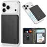 TUCCH PU Leather MagSafe Folio Wallet with Clear ID Window - 6 Card Capacity