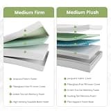 EGOHOME 8 Inch Green Tea Memory Foam Full Mattress with Cooling Gel Layer, Medium