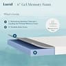 Lucid 6-Inch Firm Gel Memory Foam Twin Mattress with Bamboo Charcoal Layer
