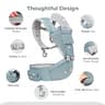 FRUITEAM 6-in-1 Cotton Baby Carrier with Waist Stool and Thick Straps