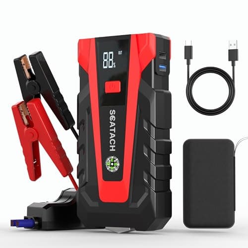 10-in-1 8000A Car Battery Jump Starter with 160 PSI Air Compressor & 45W Fast Charge