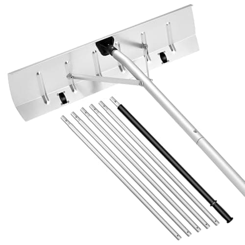 VEVOR 20-Foot Adjustable Aluminum Roof Snow Rake