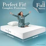 Utopia Bedding 100% Waterproof Zippered Full Size Mattress Encasement