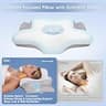 Missleep Dual-Height Ergonomic Memory Foam Pillow with Breathable Ice Silk Cover