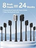 7MAGIC Sonic Electric Toothbrush with 180-Day Battery Life and 8 Heads