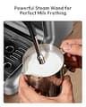 EUHOMY 20-Bar Espresso Machine with Integrated Burr Grinder and Steam Wand