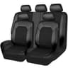 CAR PASS Universal Faux Leather & 3D Air Mesh Full Seat Cover Set for SUVs