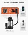 VEVOR 2000W Sump Pump Inverter & 100Ah LiFePO4 Lithium Battery Bundle