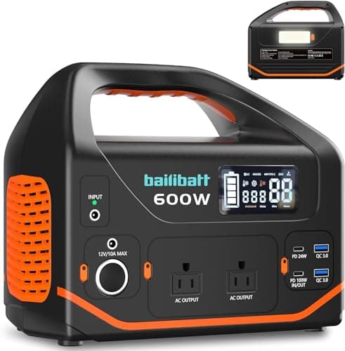 Premium 600W 293Wh Lithium Battery Portable Power Station for Camping