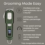 Freshly Bailey Cordless Cat Clippers for Severe Matting and Long Haired Breeds