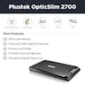 Plustek OpticSlim 2700 High-Speed A4 Document Flatbed Scanner with OCR