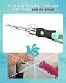 Upgraded Light-Up Crochet Hook Set with 24 Interchangeable Heads & Digital Counter
