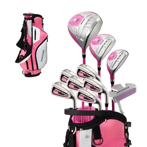 Precise M5 Women's Complete Titanium Golf Club Set with Dual-Strap Bag