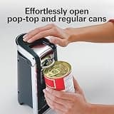 Hamilton Beach Smooth Touch Electric Automatic Can Opener, Black/Chrome