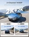 VIOFO A229 Plus Dual 2K Dash Cam with Active HDR and Quad-Mode Satellite GPS