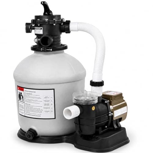 XtremepowerUS 16-Inch 3/4 HP Sand Filter Pool Pump System for Above Ground, 3100 GPH