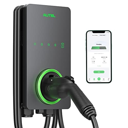 Autel 50-Amp Hardwired Level 2 EV Charger with Wi-Fi/Bluetooth (J1772)