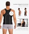 TAILONG Men's Double Layer Slimming Body Shaper Chest Compression Tank Top