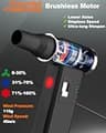 BELTLY FT03 Jet Fan Air Duster, 110,000 RPM Brushless Motor, Stepless Speed Adjustment