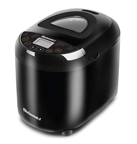 Elite Gourmet 19-Preset Programmable Compact Bread Maker Machine (2 lb)