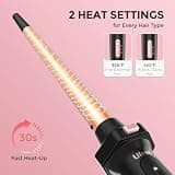 Ufree 5-in-1 Interchangeable Ceramic Curling Wand and Flat Iron Stylers