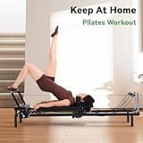 Fairgom Foldable Pilates Reformer Machine with Smooth Glide Dual Resistance