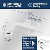 Bio Bidet SlimEdge Simple Dual Nozzle Bidet Attachment for Toilet Seats