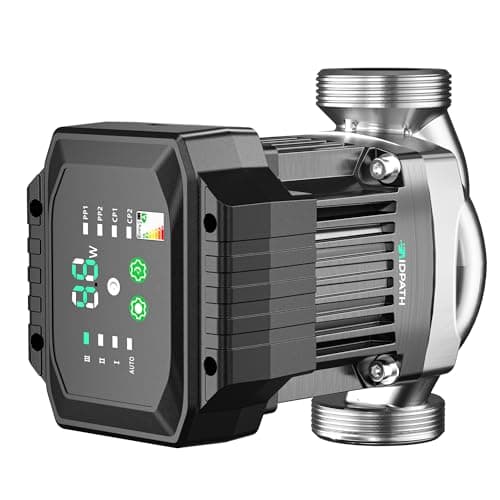 AIDPATH 45W Smart Variable Speed Inline Hot Water Recirculator with Auto Mode