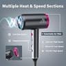 Anne Betty 1800W Advanced Ionic Hair Dryer with Ergonomic Travel Design