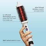 BondiBoost Infrared Thermal Brush with Aloe-Infused Bristles and Ceramic Barrel