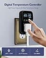 ZILLSEA Heavy Duty 15A 1800W Temperature Controlled Thermostat Outlet Plug