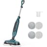 OLIXIS Adjustable Steam Mop with Rotating Pads and Dual Steam Levels