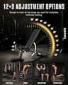 Keppi Fitness Bench3000 Max Adjustable Weight Bench with Preacher Curl