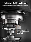 Aromaster Conical Burr Coffee Grinder with Anti-Static Tech and 48 Settings