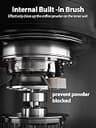 Aromaster Conical Burr Coffee Grinder with Anti-Static Tech and 48 Settings