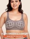 Gailife Women's Wireless Push Up Seamless Full Coverage Supportive T-Shirt Bra